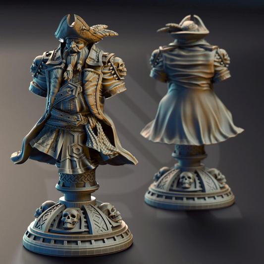 Baradin Blackbeard – Captain of the Gilded Seahorse (BUST)