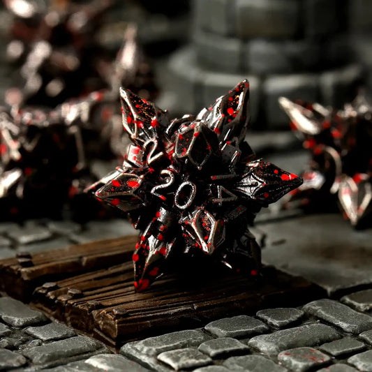 Brutal Bane Metal RPG Dice Set