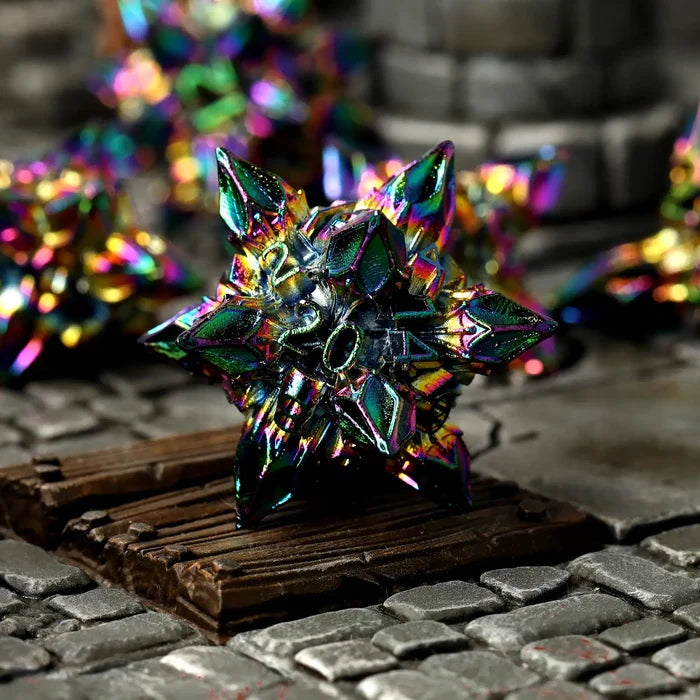 Chaotic Bane Metal RPG Dice Set