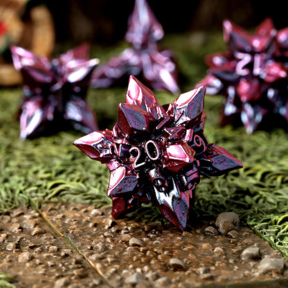 Damson Bane Metal RPG Dice Set