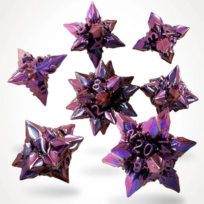 Damson Bane Metal RPG Dice Set