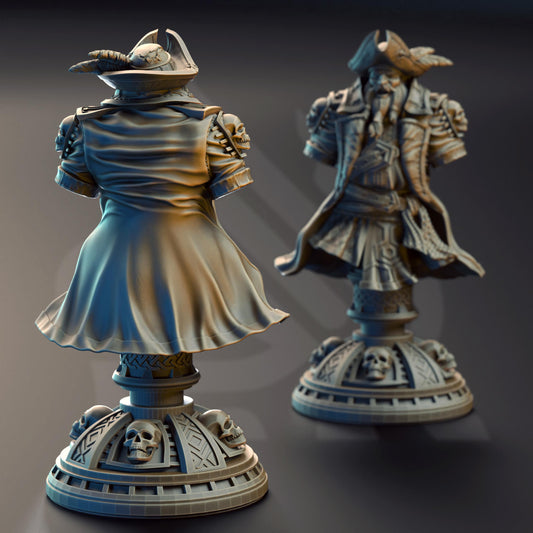 Baradin Blackbeard – Captain of the Gilded Seahorse (BUST)