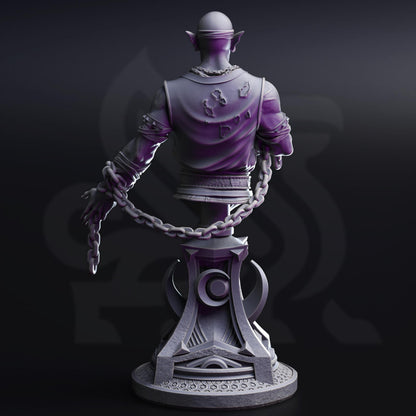 Uxas the Reborn, Drow Lunar Monk Bust