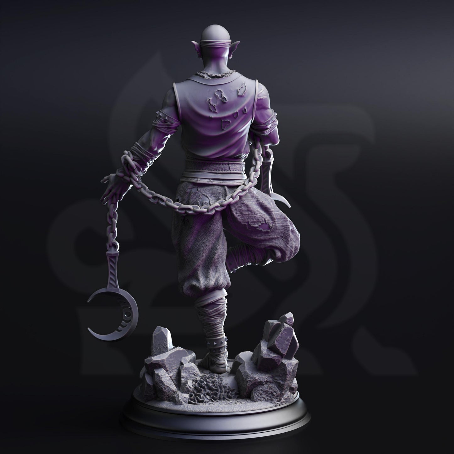 Uxas the Reborn, Drow Lunar Monk