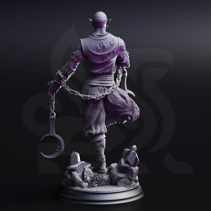 Uxas the Reborn, Drow Lunar Monk
