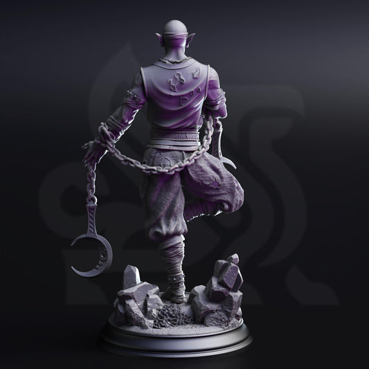 Uxas the Reborn, Drow Lunar Monk