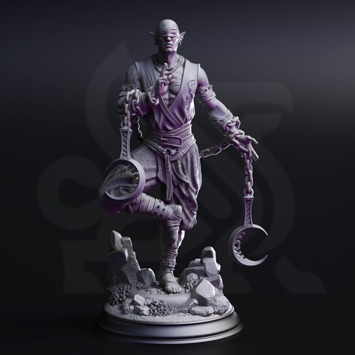 Uxas the Reborn, Drow Lunar Monk