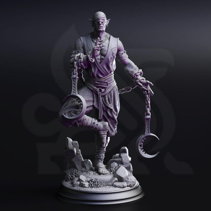 Uxas the Reborn, Drow Lunar Monk