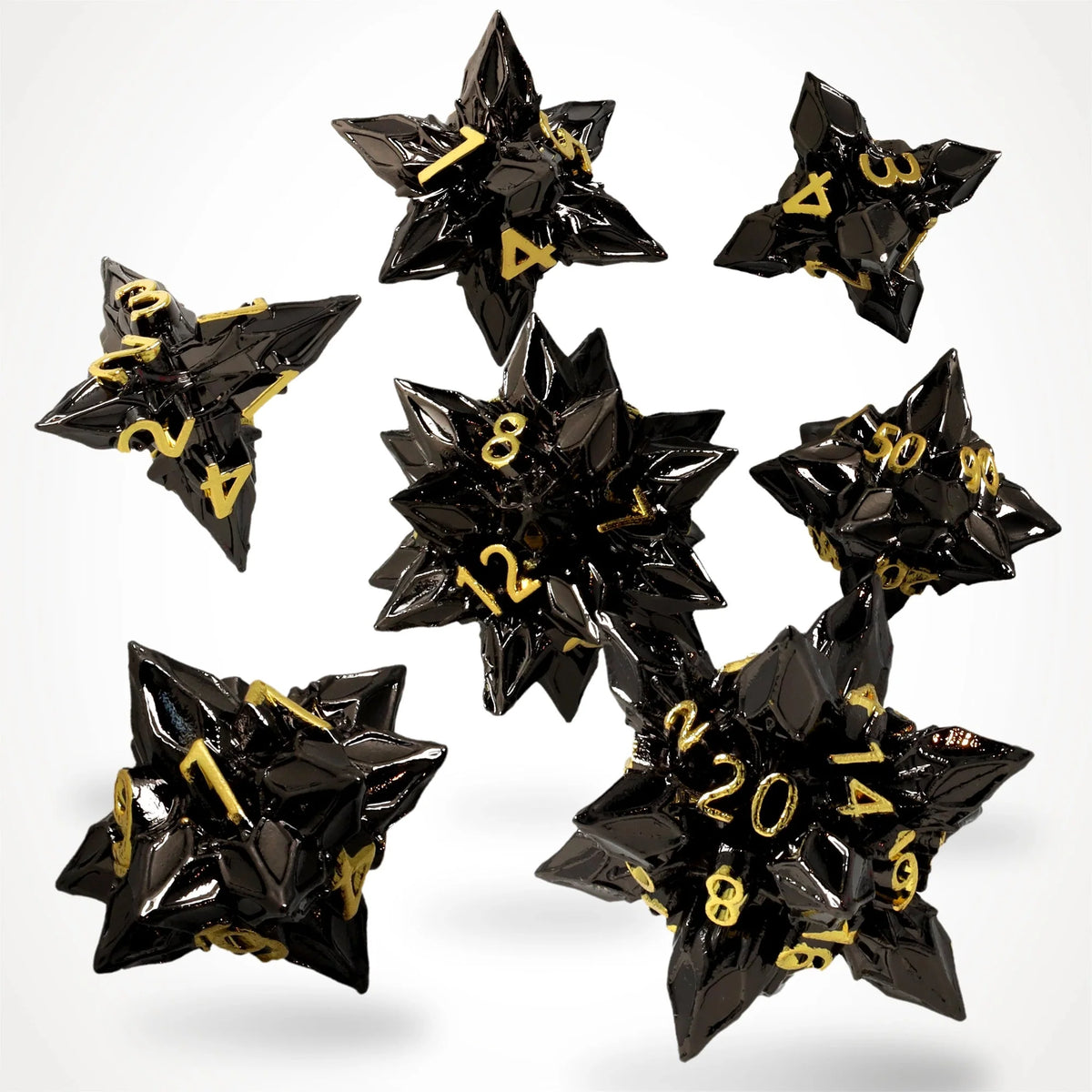 Royal Bane Metal RPG Dice Set