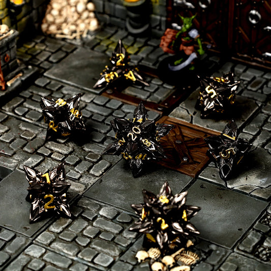 Royal Bane Metal RPG Dice Set