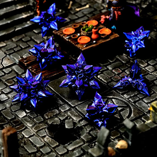 Runespike Bane Metal RPG Dice Set