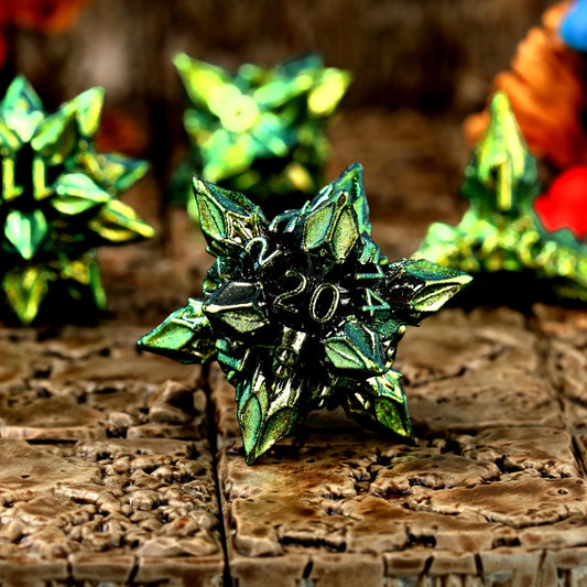 Unholy Bane Metal RPG Dice Set